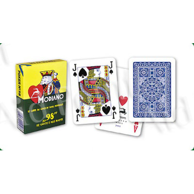 MODIANO CARTE POKER MAZZO SINGOLO DORSO BLU